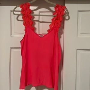 Hot pink Cami NYC lace top
